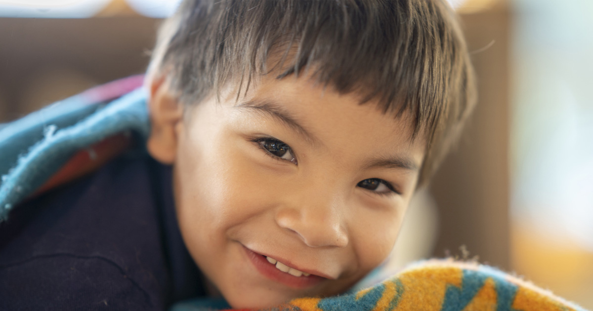 An indigenous four year old boy.